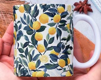 Personalized Lemon Tree Coffee Mug: Gardening Gift