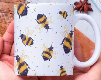 Caneca de café personalizada com tema de abelha: presente para quem ama abelhas