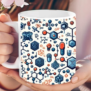 パーソナライズされた化学マグ、化学愛好家マグ、化学コーヒーマグ、理科教師マグ、化学教授ギフト、化学カップ