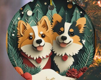 Dog Lover Christmas Ornament, Festive Pet Gift