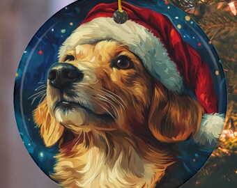 Dog Christmas Ornament, Dog Lover Gift, Pet Keepsake, Xmas Décor