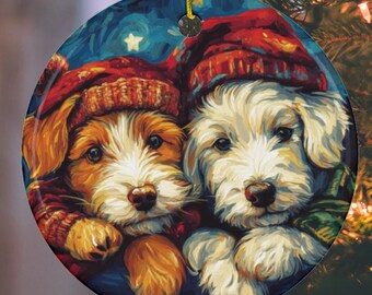 Christmas Dog Ornament, Festive Pet Gift
