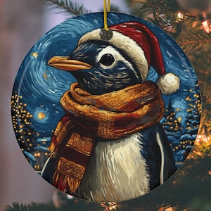 Christmas Penguin Ornaments, Christmas Lover Gift, Christmas Decoration, Christmas Gift, Gift for Her, Holiday Ornament, Christmas Decor