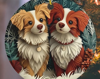 Christmas Dog Ornament, Canine Joy Gift, Pet Keepsake