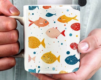 Personalized Fish Mug, Father's Day Gift