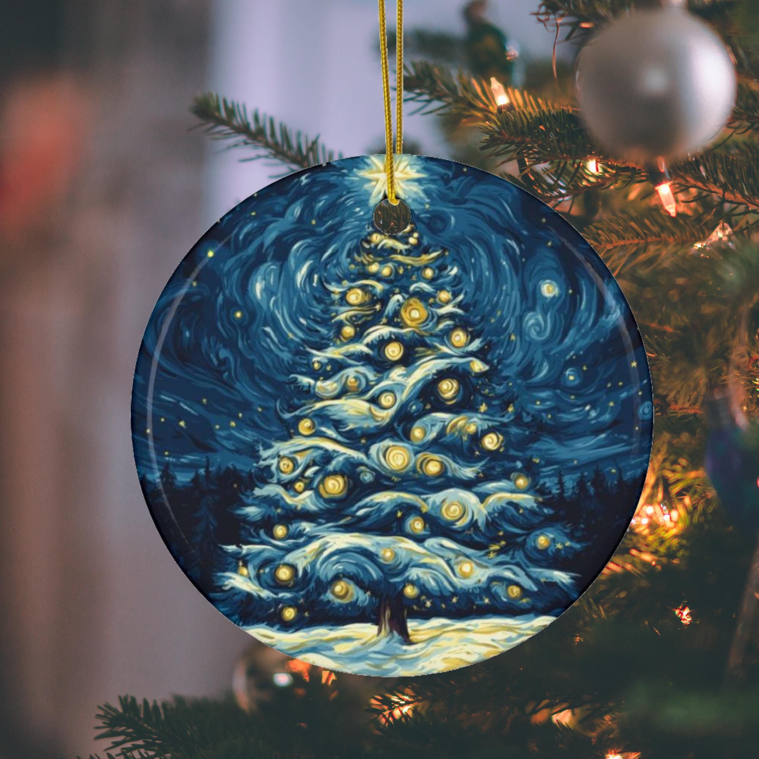クリスマス装飾セット 陶器製 クリスマスツリーの陶器製オーナメント、ホリデーデコレーション