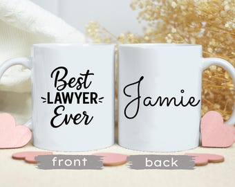 Personalized Lawyer Coffee Mug, Graduation Gift