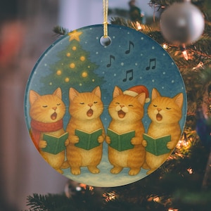 Christmas Cat Ornament: Festive Holiday Décor, Animal Lover Gift