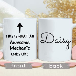 Personalized Mechanic Mug, Mechanic Coffee Mug, Gift for Mechanic, Gift for Her, Christmas Gift, Mechanic Gift, Best Mechanic Ever