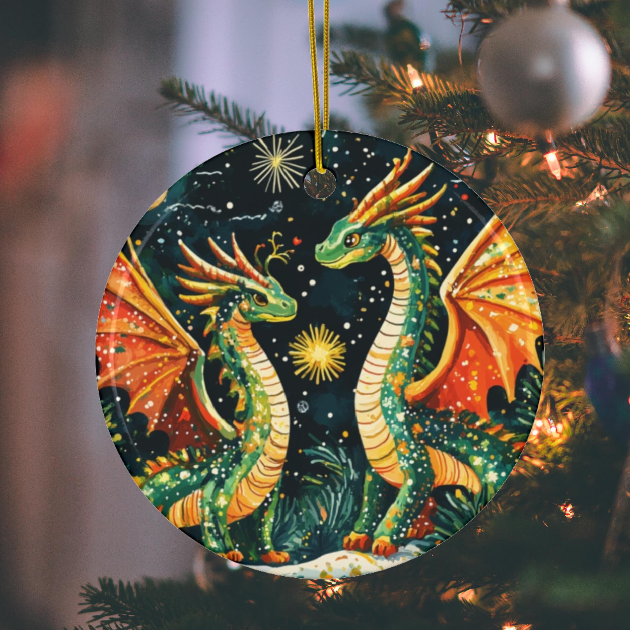 ドラゴンのクリスマスオーナメント、記念品クリスマスデコレーション