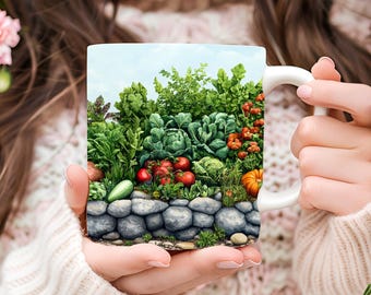 Personalized Vegetable Garden Mug: Gardener Gift