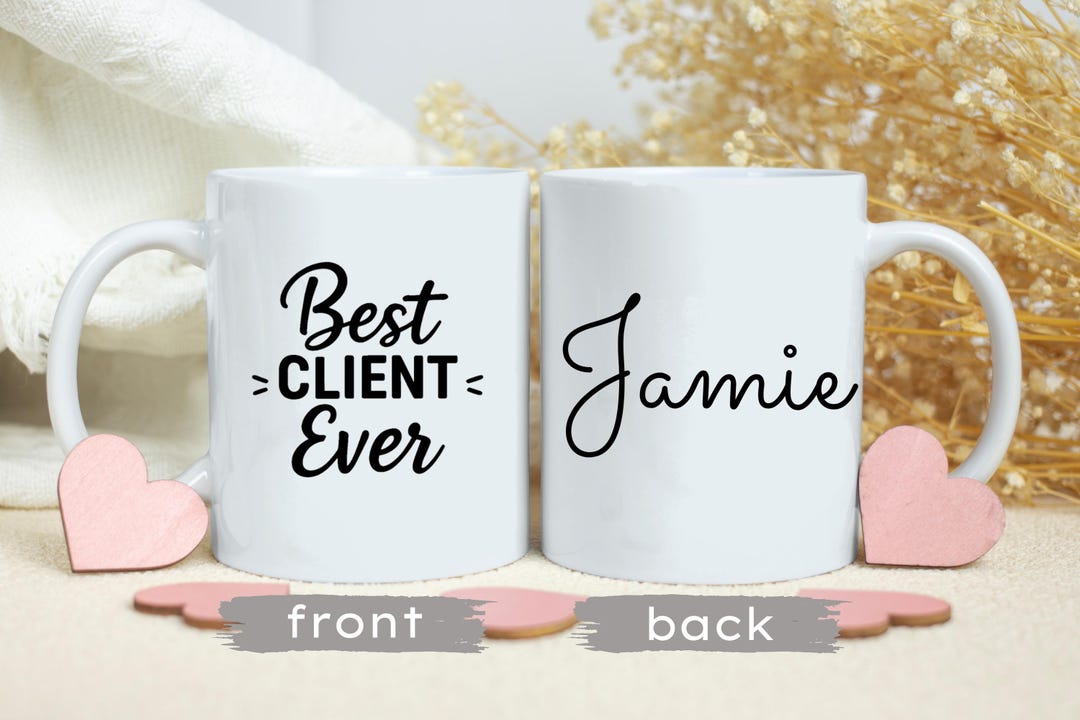 Personalized Client Coffee Mug, Corporate Gift - Etsy