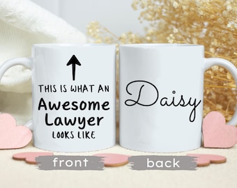 Personalized Lawyer Coffee Mug, Graduation Gift