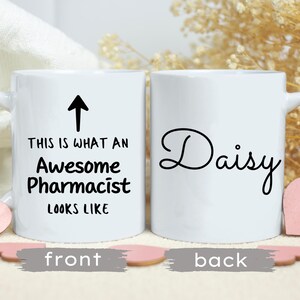Personalisierte Apothekerbecher, Apothekerkaffeetasse, Geschenk für sie, Danke Geschenk, bestes Apothekergeschenk, Weihnachtsgeschenk, Abschlussgeschenk
