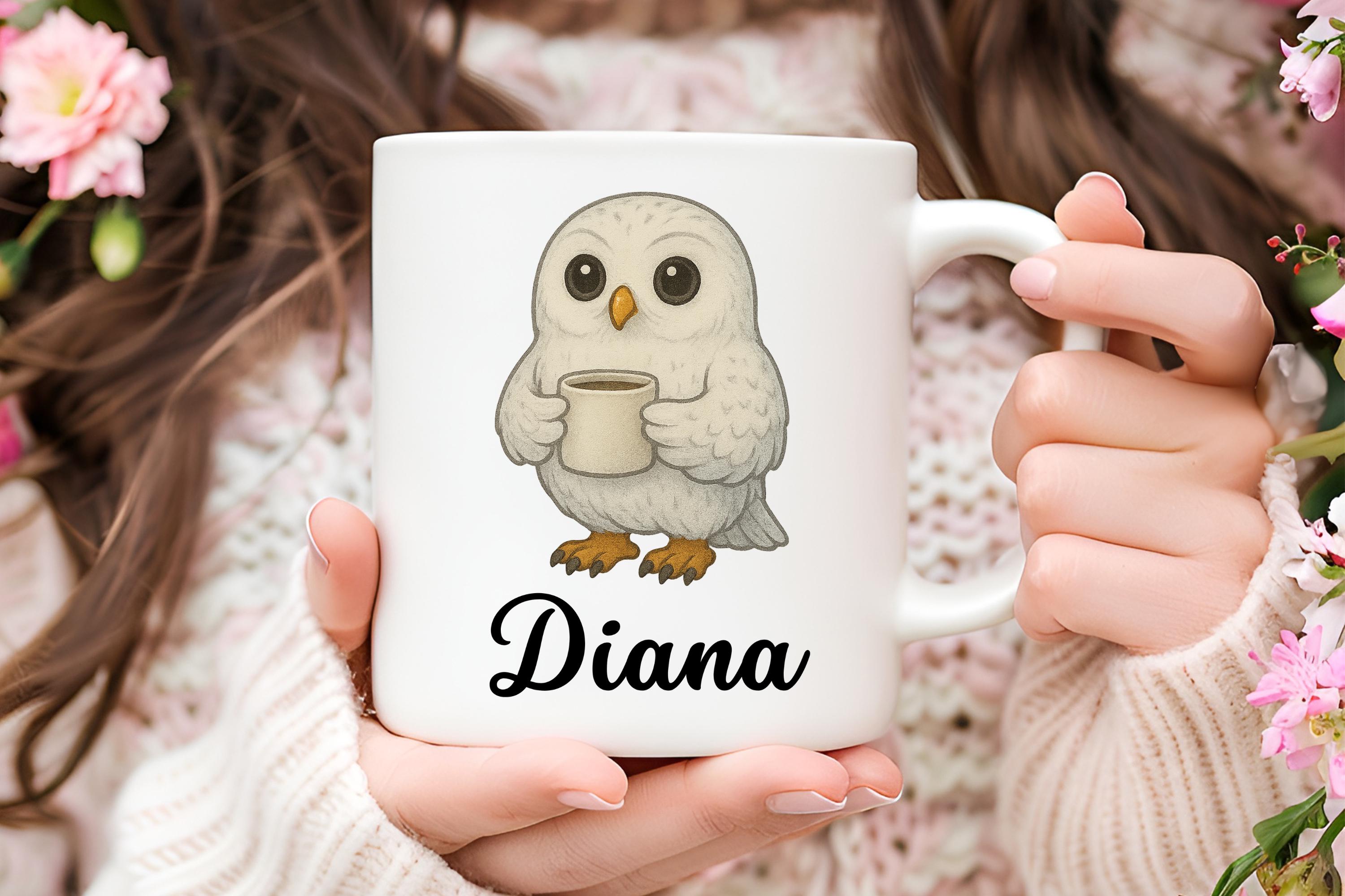 Personalized Owl Mug, Owl Coffee Mug, Owl Lover Gift, Gift for Her, Cute Owl Gift, Christmas Gift, A