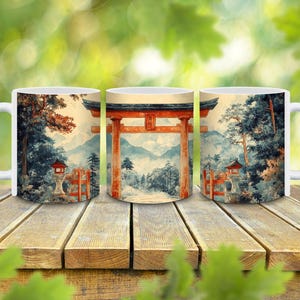 Personalized Japanese Travel Mug, Travel Coffee Mug, Travel Lover Gift, Japanese Art Coffee Mug, Gift for Her, Japanese Gift, Asian Art