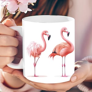 Personalized Flamingo Mug, Flamingo Coffee Mug, Flamingo Lover Gift, Gift for Her, Gift for Mom, Mother’s Day Gift, Pink Flamingo Cup