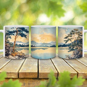 Personalized Japanese Travel Mug, Travel Coffee Mug, Travel Lover Gift, Japanese Art Coffee Mug, Gift for Her, Japanese Gift, Asian Art