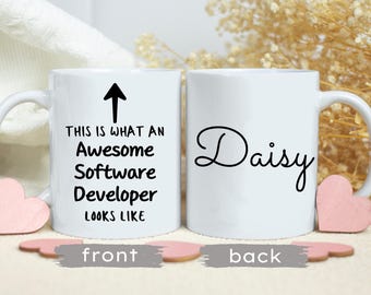 Tazza personalizzata per sviluppatore software: regalo di caffè personalizzato
