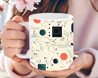 Personalized Circuit Board Mug: Electrical Engineer Gift