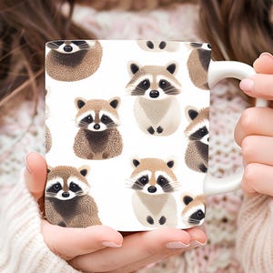 Personalized Raccoon Mug, Raccoon Lover Mug, Raccoon Coffee Mug, Cute Raccoon Mug, Animal Mug, Nature Lover Gift, Animal Lover Gift