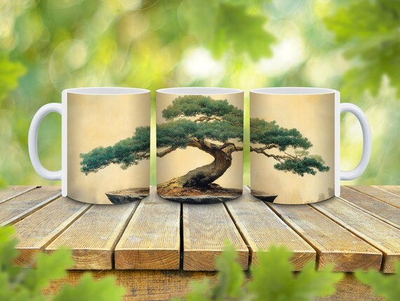 Personalized Bonsai Tree Coffee Mug: Japanese Art Gift - Etsy