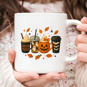 Halloween Coffee Drinks Mug: Spooky Season Ceramic Cup