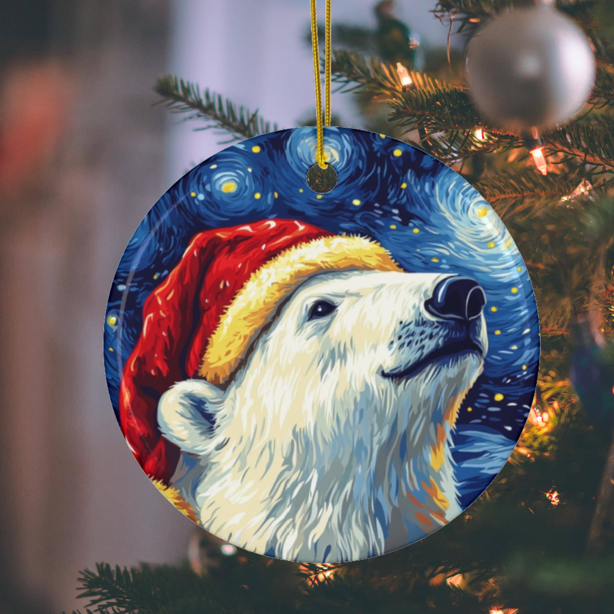 シロクマのクリスマスオーナメント、ホリデーデコレーション