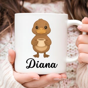 Personalized Duck Mug, Duck Coffee Mug, Duck Lover Gift, Gift for Her, Cute Duck Gift, Christmas Gift, Animal Mug, Bird Mug, Birthday Gift