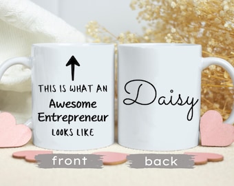 Personalized Entrepreneur Coffee Mug, Custom Ceramic Mug Gift