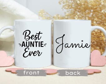 Personalized Auntie Coffee Mug, Best Auntie Ever, Aunt Gift