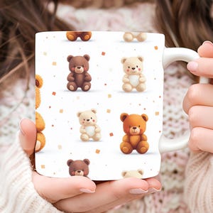 Personalized Teddy Bear Mug, Teddy Bear Lover Mug, Teddy Bear Coffee Mug, Birthday Gift, Christmas Gift, Bear Mug, Cute Mug, Teddy Bear Cup