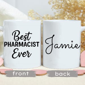 Personalisierte Apothekerbecher, Apothekerkaffeetasse, Geschenk für sie, Danke Geschenk, bestes Apothekergeschenk, Weihnachtsgeschenk, Abschlussgeschenk