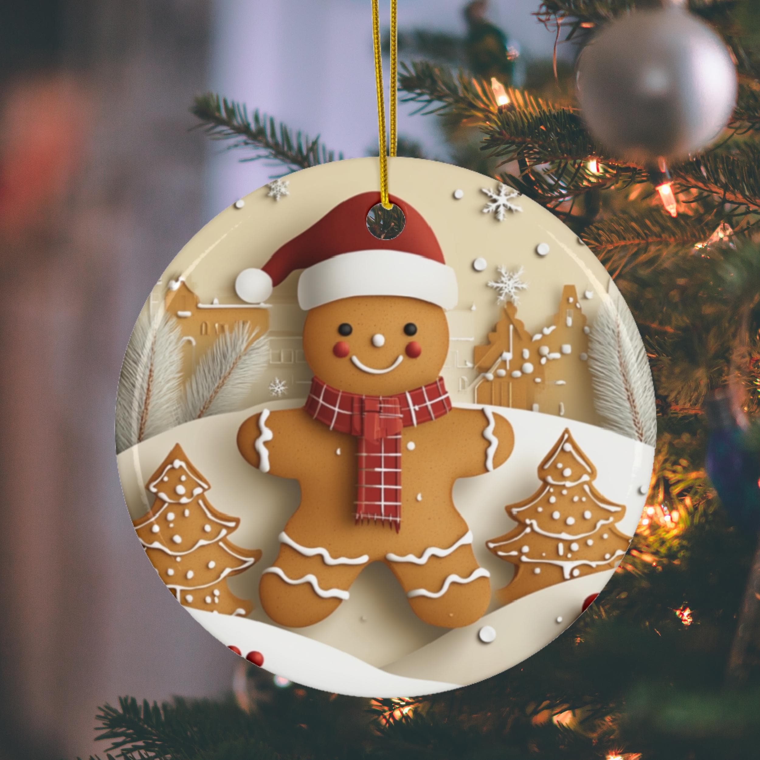 ジンジャーブレッドマンのクリスマスオーナメント、ホリデー
