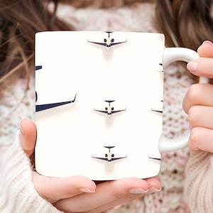 Personalized Airplane Mug: Aviation Coffee Mug, Pilot Gift