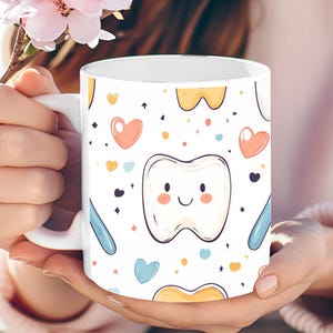 Personalized Teeth Coffee Mug: Dental Gift