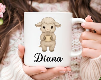 Vixar Tasse En Céramique Colorée Personnalisée Avec Votre Texte Poney Petit Cheval Animaux De La Ferme Art Aquarelle Tasse Cadeau 330 Ml 325 Ml