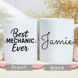 Personalized Mechanic Mug, Mechanic Coffee Mug, Gift for Mechanic, Gift for Her, Christmas Gift, Mechanic Gift, Best Mechanic Ever