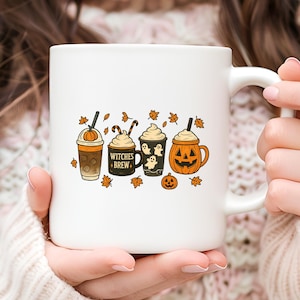 Halloween Coffee Drinks Mug: Spooky Season Ceramic Cup