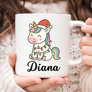 Personalized Unicorn Mug, Unicorn Cup, Cute Unicorn Gift, Gift for Her, Unicorn Coffee Mug, Unicorn Lover Gift, Christmas Gift, Animal Mug
