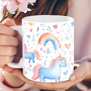 Personalized Unicorn Coffee Mug: Magical Kids Gift