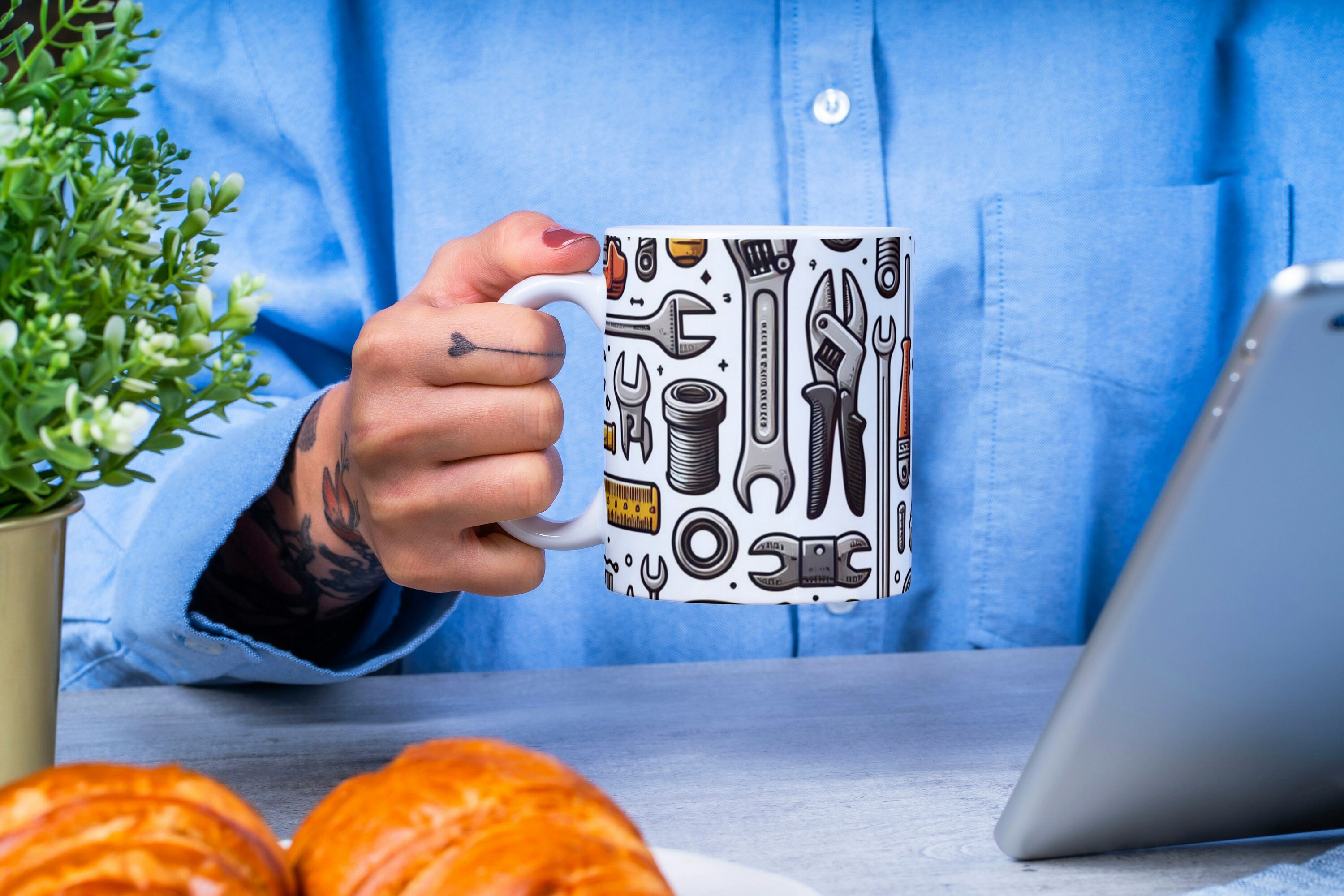 Personalized Mechanic Tool Mug, Mechanic Lover Gift, Mechanic Coffee