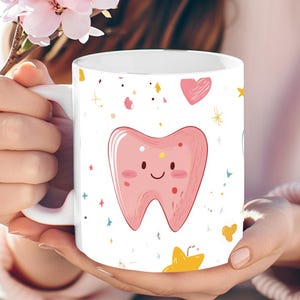 Personalized Teeth Coffee Mug: Dental Gift