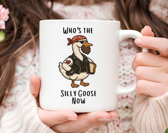 Funny Goose Coffee Mug: Silly Goose Design