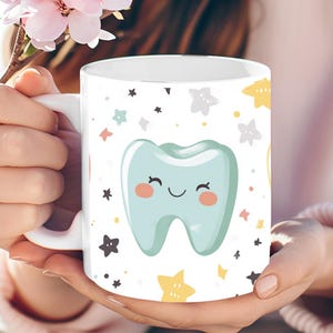 Personalized Teeth Coffee Mug: Dental Gift