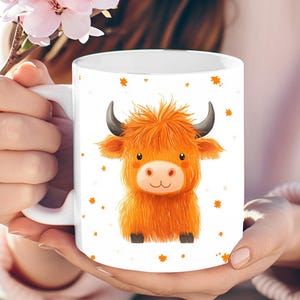 Tazza personalizzata con mucca delle Highlands, regalo per amanti delle mucche, tazza da caffè con mucca delle Highlands, tazza da agricoltura, regalo per lei, tazza con mucca, tazza con animali, tazza con mucca carina