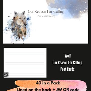 40 postales de JW Wolf para escribir cartas
