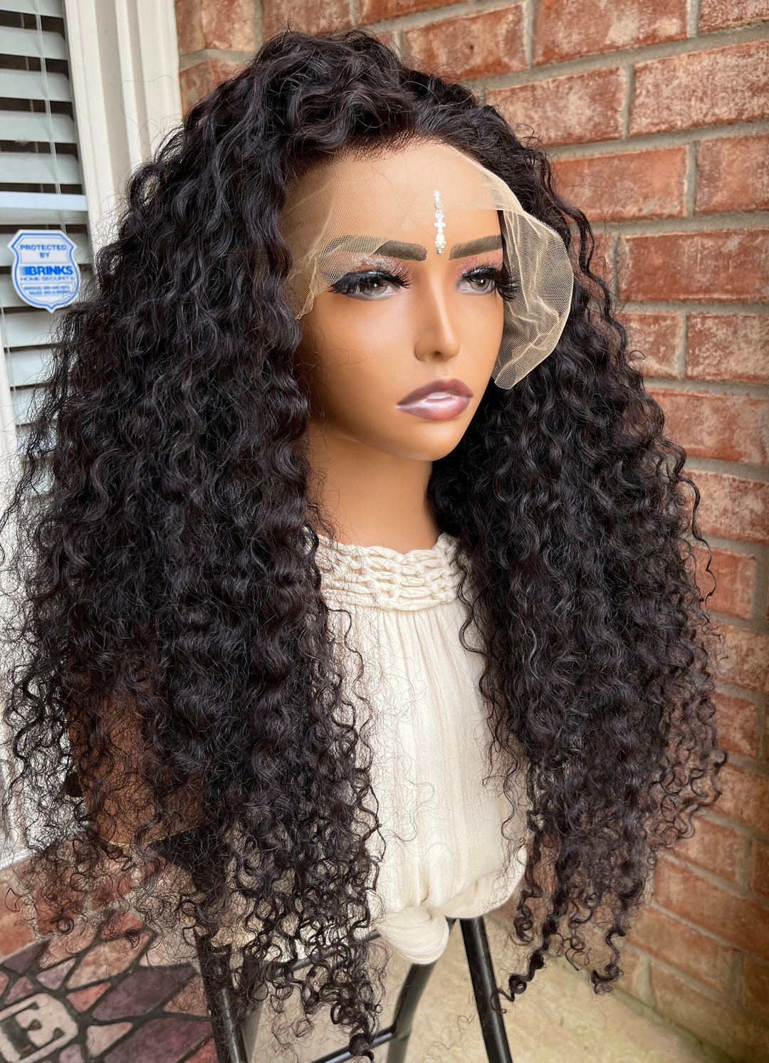 THE HEALING WIGS, Big Human Hair Curly Wig, Curly Human Hair Wig, Human