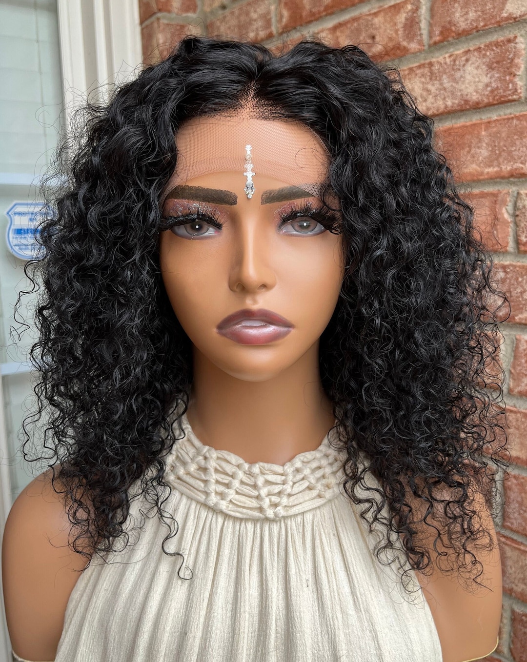 The Healing Wig, Namelife, Frontal Wig, Mongolian Kinky Curly, 180