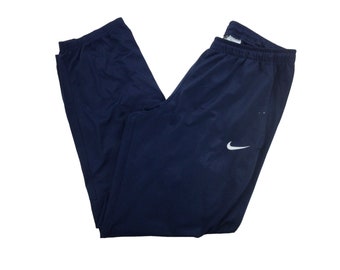 Vintage hombres Nike Swoosh Track Pant Jogger - XXL Tamaño Male Sport Pant pantalones usados